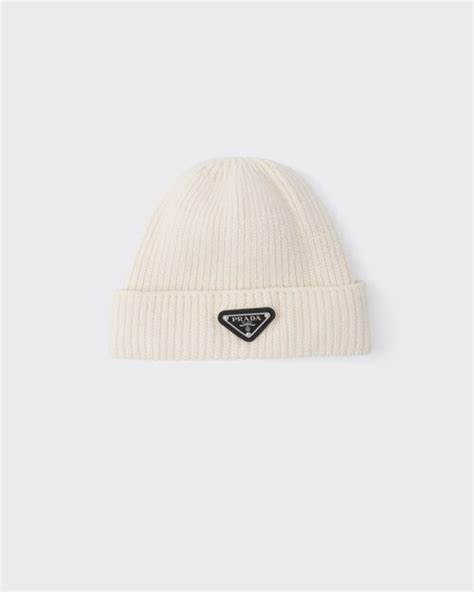 prada black beanie hat|Prada beanie white and pink.